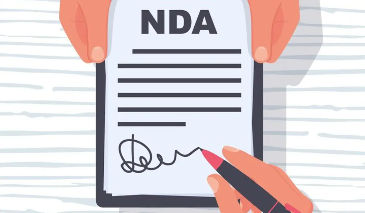 Everyday Australian reading a non-disclosure agreement at home before signing it