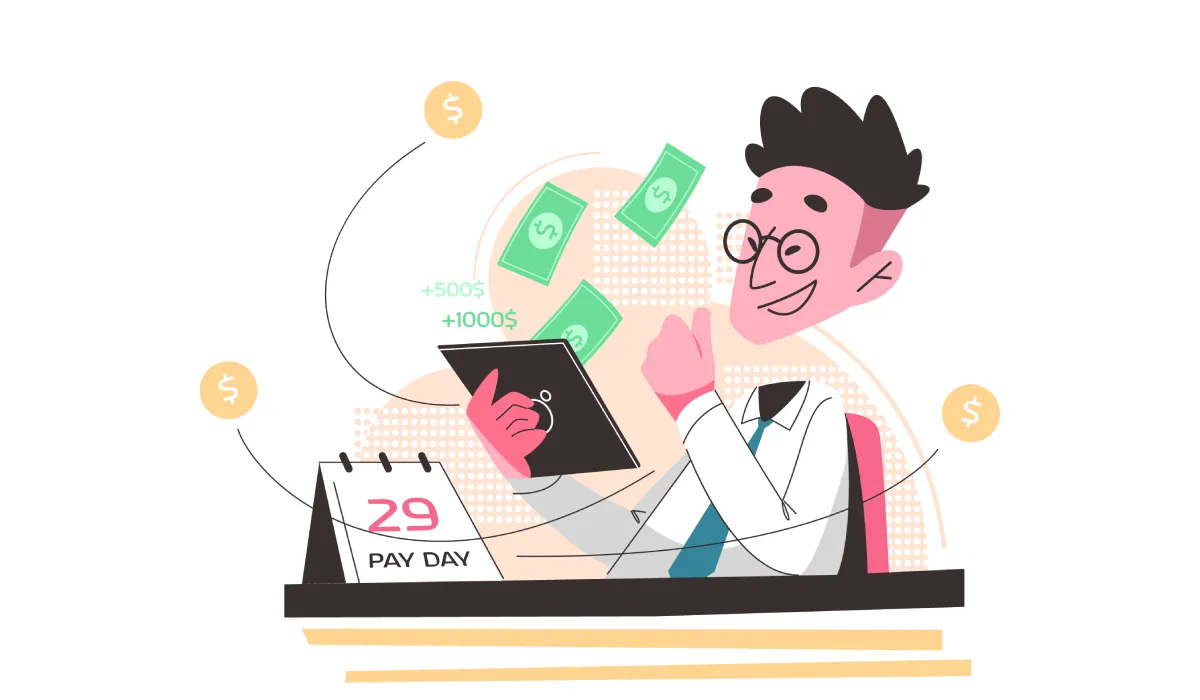 Payday super employees - super balance on a phone screen after payday